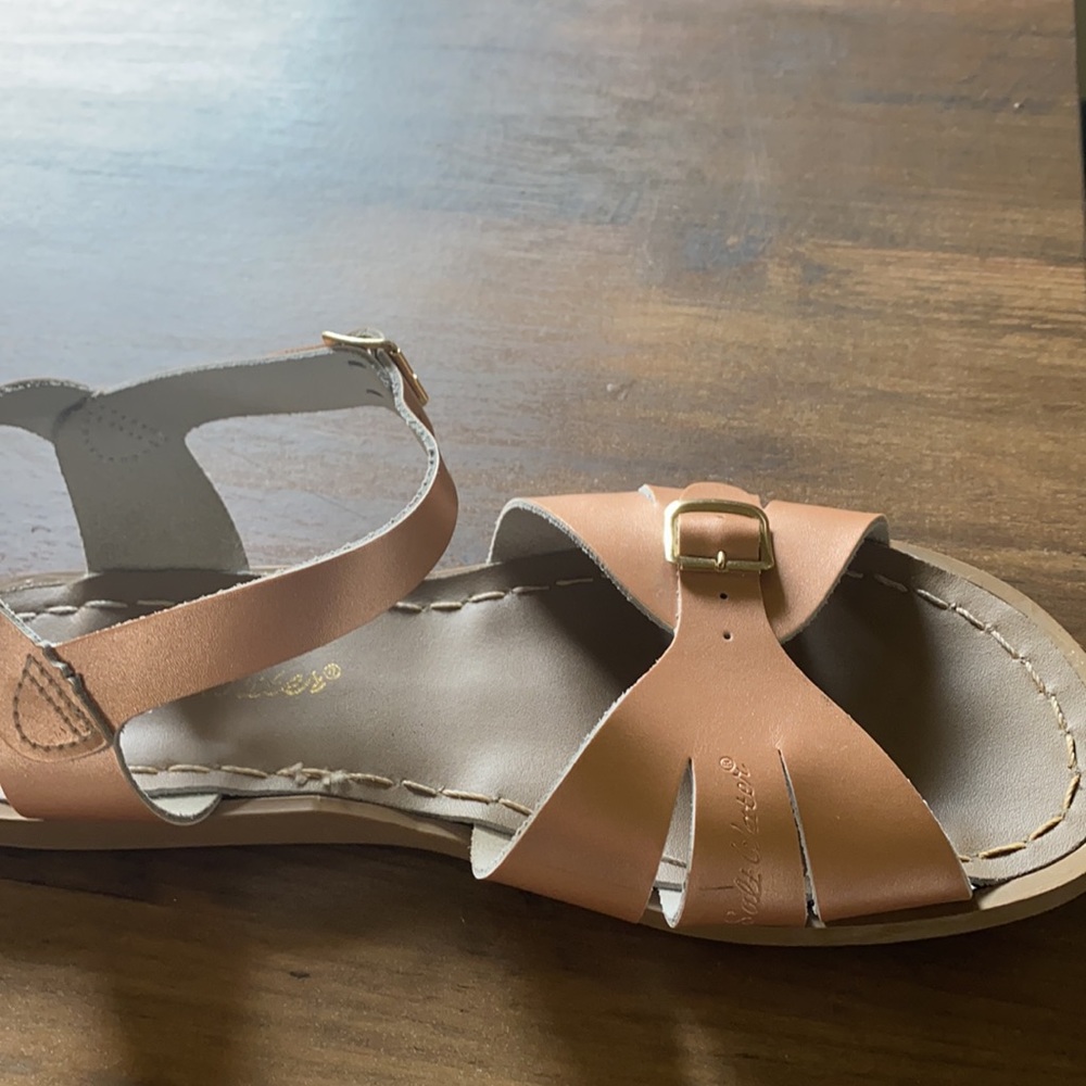 SaltWater women’s sandals, rose gold. Size 7.5. - Picture 4 of 4